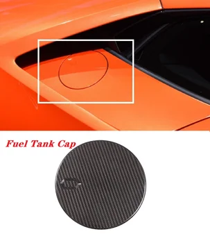 De Fibra De Carbono De Combustível Tampa Do Tanque Tampa Decorativa Shell De Ajuste Para O Lamborghini Huracan 580 2014-2021
