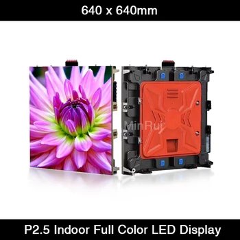 12pcs/lote P2.5 Interior de Aluguer de LED Tela 640 x 640mm 1/32 Verificação de Parede de Vídeo