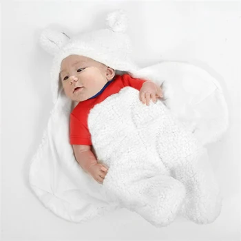 Bebê Saco De Dormir Ultra-Macio Macio Velo Recém-Cobertor Infantil Meninos Meninas Roupas Para Iniciantes Viveiro Envoltório Swaddle Sleepwear