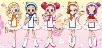 Anime Magical DoReMi Chá Da Tarde DoReMi Harukaze Acrílico Figura Stand Figura Brinquedos Dom Crianças Brinquedo 9810