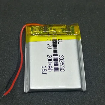 Alta Qualidade 302530 200mAh 3.7 V Bateria de Polímero de Lítio 032530 bateria do Li-íon para MP3 MP4 Produtos Digitais gravador de voz