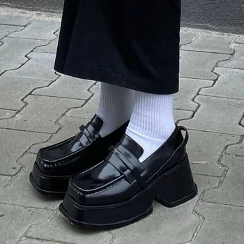 gothic lolita sapatos plataformas de Mary Jane Shoes Meninas de Escola Japonesa Jk Uniforme Acessórios Lolita Sapatos Faculdade Sapatos de Plataforma