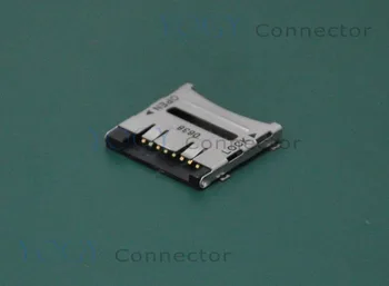 20pcs 8pin slot para cartão Micro SD conectores, SMD Fixa 4 pés TF cartão de convés, de ajuste para o telefone, tablet, de Navegação do Veículo
