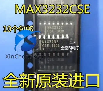 30pcs novo original MAX3232 MAX3232CSE MAX3232ESE SOP16 RS-232 transceptor