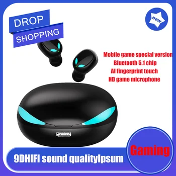 Fone de ouvido para jogos de Baixa Latência TWS Bluetooth 5.0 Fones de ouvido Preto Tecnologia Nova S11 Fone de ouvido para Jogos TWS sem Fio Mini Esportes No Ouvido