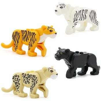 Único a Venda DIY Animal Snow Leopard Tigre MOC Blocos de Construção Tijolos Educacionais e Criativos Brinquedos para as Crianças Presentes de Ano Novo