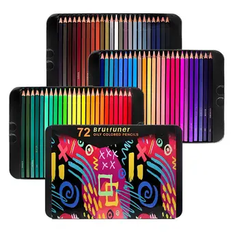 Brutfuner 72-120 Profissional de Lápis Coloridos para os Artistas Crianças Adultos de Coloração Esboços e desenhos Premium Soft Core Caneta