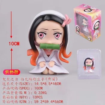 Diabo a Lâmina de uma Figura de Ação bonecas Tanjirou Nezuko Demon Slayer PVC Mochila Anime Figuras Colecionáveis Modelo de Brinquedos Decoração