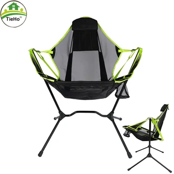 TieHo Leve Lua Cadeira Cadeira de Acampamento Portátil Dobrável Balanço de Cadeira para Auto reclinável Camping Pesca ao ar livre Relaxar
