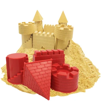 Quente Castelo Modelo Jogar Areia ao ar livre Brinquedos para Childrensummer à beira-Mar da Praia de Brinquedos do Bebê de Borracha Macia Duna de Areia do Molde Conjuntos de Ferramentas