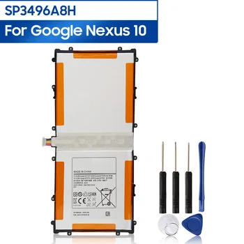 Bateria de substituição SP3496A8H Para a Samsung, o Google Nexus 10 GT-P8110 HA32ARB SP3496A8H(1S2P) Bateria do Tablet 9000mAh
