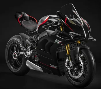 Molde de injeção ABS Novo Moto Carenagem Kit de Ajuste Para a Ducati V4 Panigale s 2017 2018 2019 17 18 19 Carroçaria Conjunto Preto