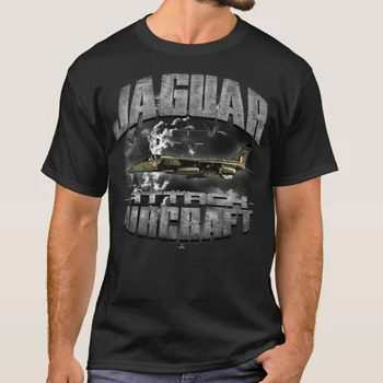 Jaguar Anglo-Francês Jato De Ataque Da Aeronave T-Shirt. Novo 100% Algodão Manga Curta-O-Pescoço Casual T-shirts Solta Top Tamanho S-3XL