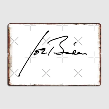 Joe Biden Assinatura Cartaz Placa De Metal De Cinema, Sala De Estar, Garagem Clube De Criar Placas De Estanho Sinal Cartaz