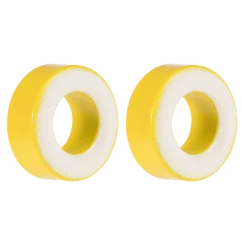 2pcs 8.2x15.5x6.2mm de Ferrite em Anel de Pó de Ferro Toroid Núcleos Amarelo Branco Indutor de Anéis de Ferrite para Transformadores de Potência de Indutores