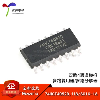Genuíno 74HCT4052D,118 SOIC-16 dual-channel 4-canal multiplexador analógico chip