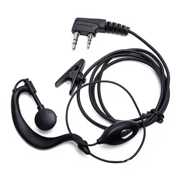 2-pin Head-mounted Walkie-talkie Microfone de Fone de ouvido Walkie-talkie Rádio de Segurança Fio de Fone de ouvido Dropshipping