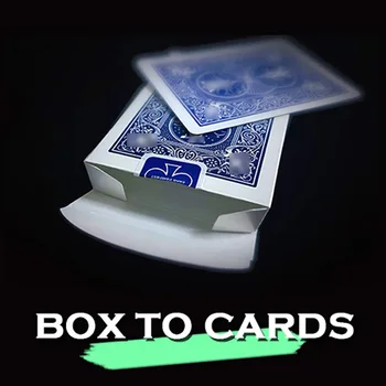 Caixa para Cartões de Truques de Magia do Mago de Fechar a Rua Ilusões Artifícios Mentalismo Adereços Visual Cartas que Aparecem na Caixa Vazia Magia