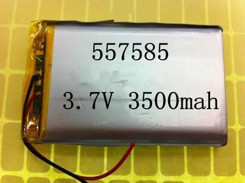 melhor bateria de marca Tamanho 557585 3.7 V 3500mah Bateria de polímero de Lítio com Placa de Protecção Para PDA, Tablet PCs Produtos Digitais