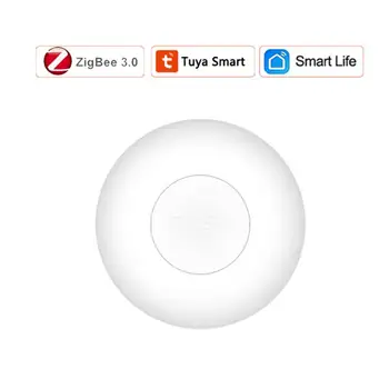 Tuya SmartLife ZigBee Botão de Alarme de Uma chave de Alarme de Emergência do SOS Botão de Chamada sem Fio Home Botão de Emergência Tuya Gateway Necessário