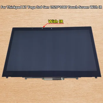 LCD portátil B140han03.6 Toque em conjunto de Tela Para o ThinkPad X1 Yoga 3ª Geração 01YT245 01YT244 01AY920 01AY975