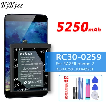 100% Novo 5250mAh Original KiKiss Bateria Para Razer Telefone 2 phone2 RC30-0259 Substituição de Baterias + Ferramentas