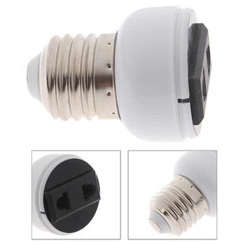 E27 ABS US/UE Plug Conector de Acessórios de Suporte da Lâmpada do Bulbo do dispositivo elétrico de Iluminação a Base de Parafuso de Tomada de Luz a Conversão Para a Luz