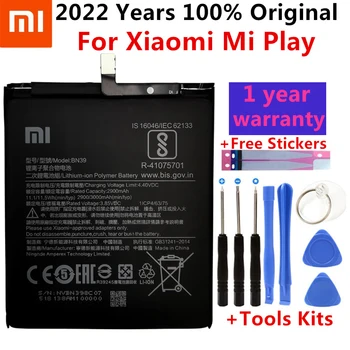 Xiao mi 100% Original BN39 Bateria 3000mAh Para o Xiaomi Mi Jogar BN39 de Alta Qualidade, Telefone de Substituição de Baterias +Ferramentas