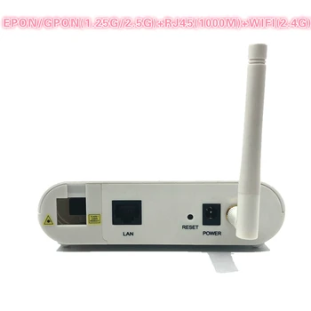 ONU EPON 1,25 G GPON 2,5 G XPON(1,25 g/2,5 g)ONU com wifi REDE FTTH onu wifi do modem de 10/100/1000M RJ45 wi-FI DE 2,4 G DE OLT mudar