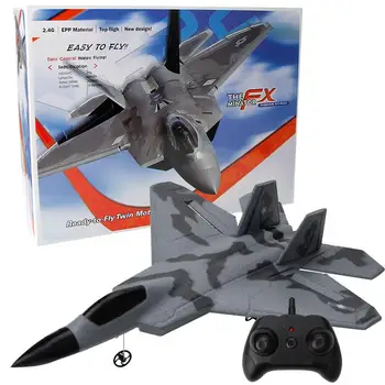 Fx622 2.4 ghz Controle Remoto Avião de Asa Fixa Pequenos Aviões de Caça F22 Modelo de Brinquedo Rc Asa Para os Presentes dos Meninos