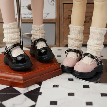 O novo Chegadas BJD Boneca Sapatos para 1/4 BJD Boneca cor-de-Rosa Casual Sapatos de 1/6 YOSD Preto Grosso Plataforma Sapatos de Boneca, os Acessórios da Boneca de Brinquedo de Presente
