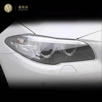 Para o BMW Série 5 F10 F11 2014-2017 o Farol do Carro Película de Proteção da Frente da Luz do Anti-risco Capa TPU Transperent Acessórios