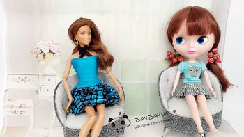 Frete grátis Boneca de Moda de móveis de boneca accessoies para a barbie, sofá Blyth Monstro licca bjd 1/6 boneca de presente de Natal brinquedos
