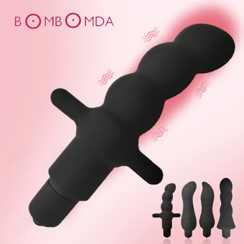 Plug Anal Vibrador Brinquedos Sexuais Para Adultos Vibratório Massageador de Próstata para o Sexo Anal Vibrador para Homens Brinquedo Erótico Íntimo Bens
