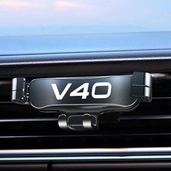 Carro Titular Do Telefone Para Volvo V40 Carro De Ventilação De Ar Clip De Montagem Do Telefone Móvel Telefone Celular Suporte De Apoio Gravidade De Navegação Suporte