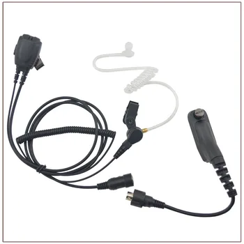 Ar Acústico Auscultador w/combinado MIC & PTT com Mini Plug Din 44-M7 para Motorola APX4000 XPR6300 DP4800 MTP6550 XIR P8200
