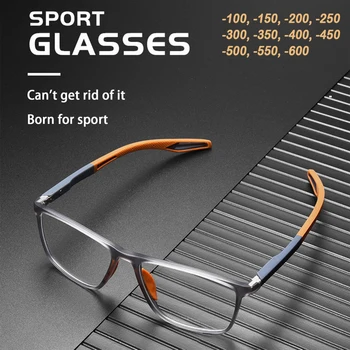 De alta Qualidade, Ultra-Leve de Silicone TR Esportes Miopia Óculos Homens Esporte de Basquete de Futebol Anti-Derramamento de Prescrição de Óculos