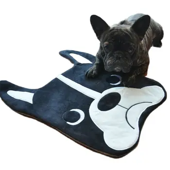 56X40cm Cartoon Bulldog Luxuoso Tapete de Pelúcia Cão, Animais de Brinquedo, Joga Mat mascote do Cão do Luxuoso Tapete de Chão para o Bebê Animais de estimação Tapete de Presente de Aniversário