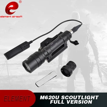 Elemento de Airsoft Tático Lanterna M620U Arma de Luz de 500 Lúmens Superbright Lâmpada Arma Lanterna Caça Lâmpada EX357