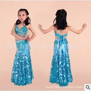 Frete grátis 2015 Chegada Nova Criança Dança Trajes da Menina agradável Bellydance Terno conjunto de Vestido crianças Dançarina do ventre