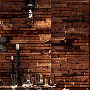 wellyu American retro nostálgico de madeira da prancha de madeira, papel de parede papel de parede de bar, restaurante, loja de roupas de café de papel de parede de fundo