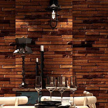 American vintage feito a velha personalidade grão de madeira papel de parede estudo bar, restaurante, loja de roupas de café de papel de parede de fundo