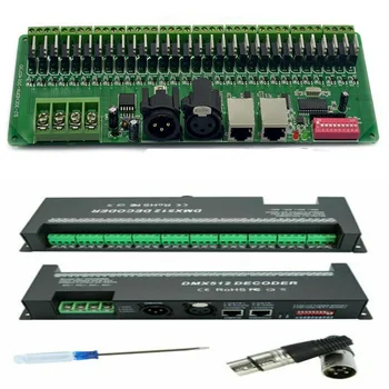 DC9V-24V DMX 512 30CH RGB 30CH X 2A 30 Canal de LED controlador dmx decodificador de Dimmer Driver Para 5050 LED strip RGB
