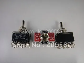 6-Pin Alternar DPDT ON-OFF-ON Interruptor Momentâneo 15A 250V