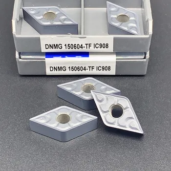 10PCS DNMG150604-TF IC907/908 DNMG150608-TF IC907/908 externo de metal ferramenta de tornear para torneamento CNC ferramentas de torno ferramenta de corte