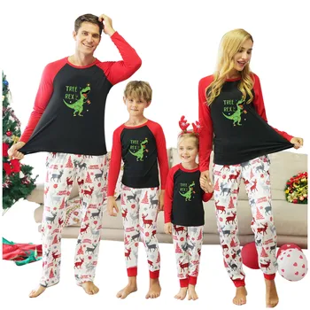 Natal Da Família Pijama Conjunto De Veado Adulto Mulheres Mamãe Mamãe Me De Crianças De Família De Correspondência De Roupas De Natal De Pijamas Sets2021