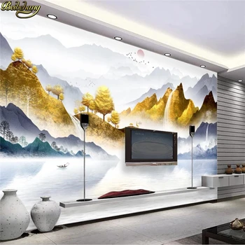 beibehang papel de parede papel de parede Personalizado 3d mural de Jinshan Bafang para Caishui tinta paisagem TV da sala de estar de plano de fundo de parede