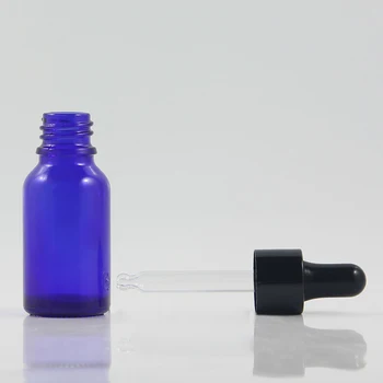100PCS UM Monte de 0,5 oz cosméticos garrafa de vidro conta-gotas de pacotes garrafa óleo essencial pingente em stock