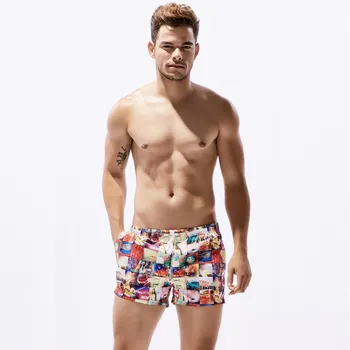 SEOBEAN marca de alta qualidade com os homens 's beach calça confortável, respirável grade de emenda calções de praia