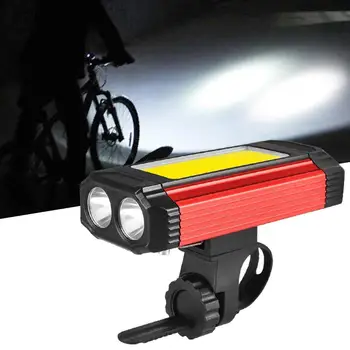Alto Brilho Moto Lâmpada Dianteira com Grampo de Aço Inoxidável Magnético Recarregável USB Bicicleta Farol Equipamento de Ciclismo